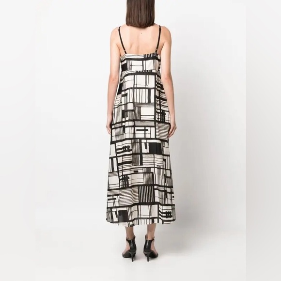 DKNY Geometric Spaghetti Strap Dress NWT - Picture 3 of 5